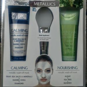 Calming & Nourishing metallic Face Mask 2 pack